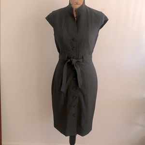 Calvin Klein gray button down dress